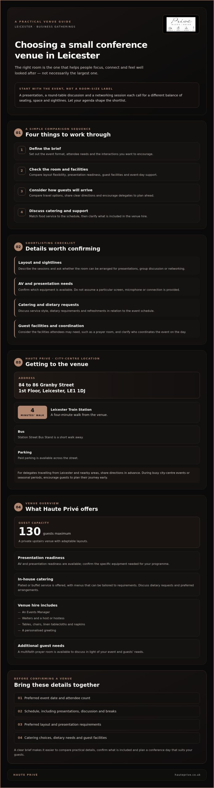 Small Conference Venue Leicester: A Practical Booking Guide